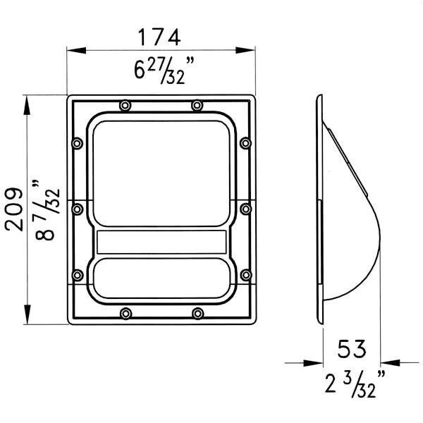 Main product image for Penn-Elcom H1024 PA Cabinet Handle ABS/Aluminum 262-318